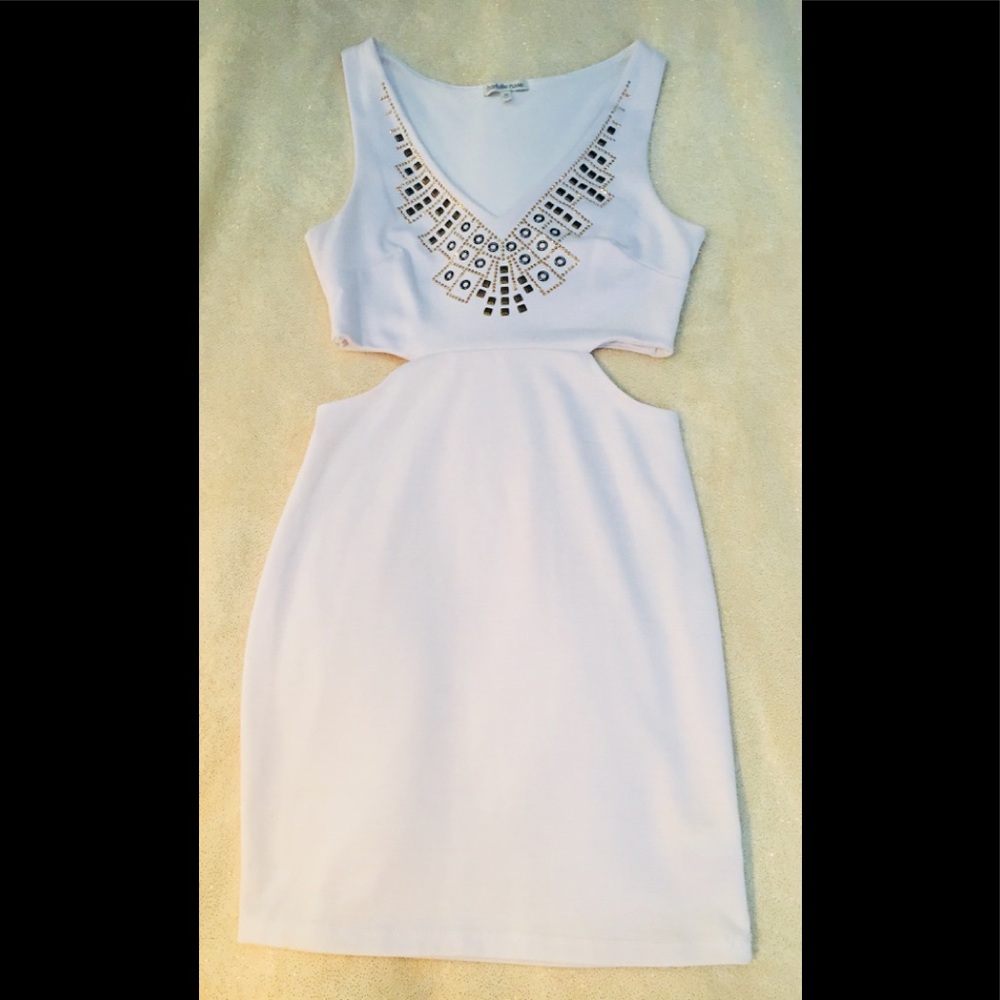Captivating, White, Cutout Dress!